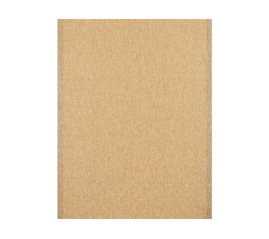 Tapis Extérieur - 120x170cm - Naturel - 100% Polypropylène Résistant Aux Uv - 1400 Gr/m2 - Sleïa