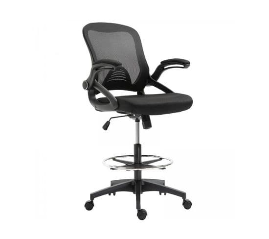 Fauteuil De Bureau Assise Haute Jenny Noir