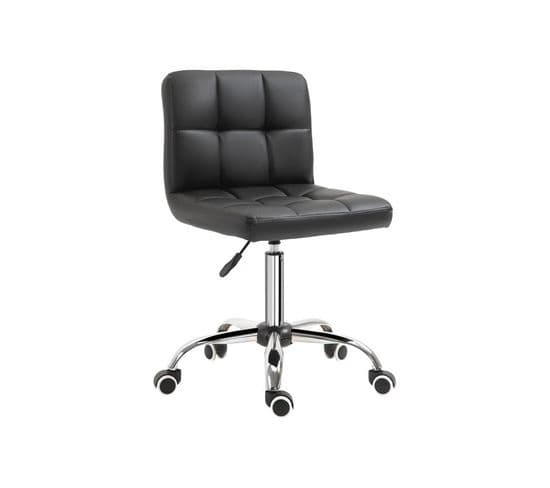 Chaise De Bureau Capitonnée Barfly Noire