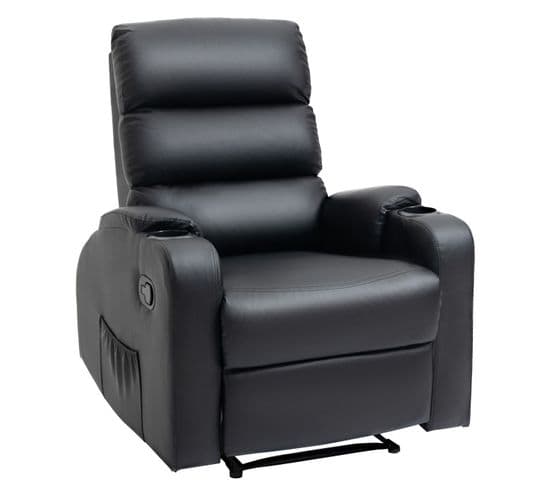 Fauteuil Relax Inclinable Mario Noir