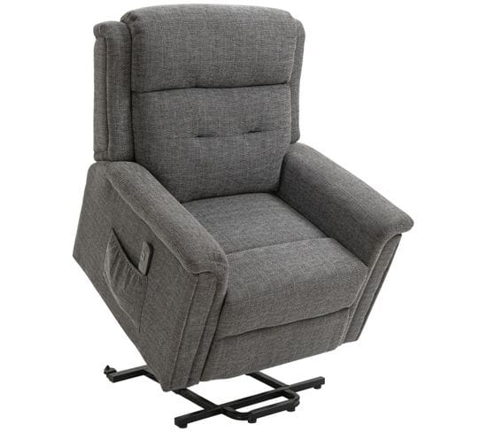 Fauteuil Relaxant Releveur Andy Gris Chiné