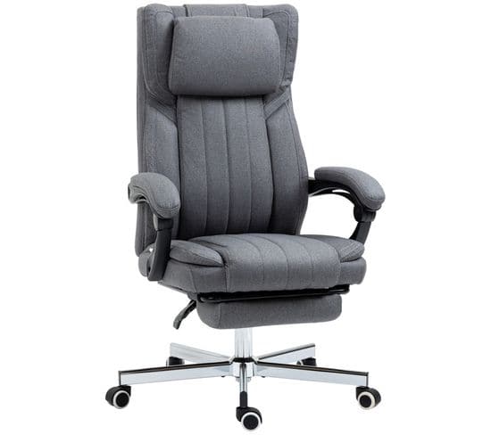 Fauteuil De Bureau Inclinable Edward Gris