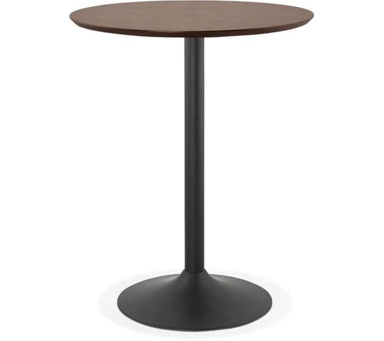 Table Haute Bois Foncé 90x90x54cm