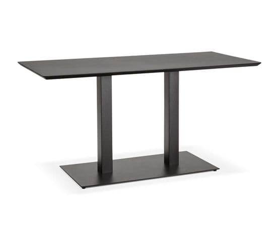 Table à Manger Bois Noir 150x70x54cm