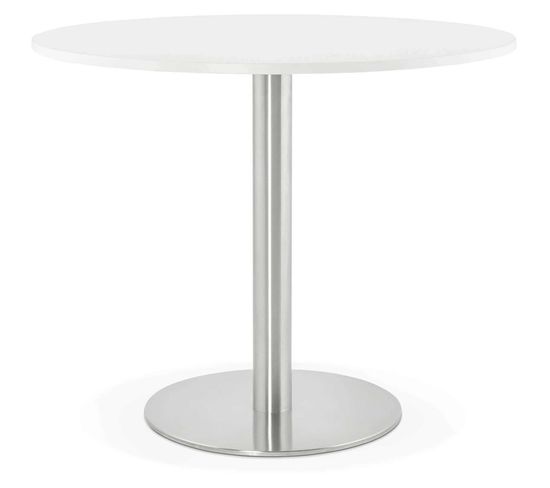 Table à Manger Bois Blanc 90x90x54cm