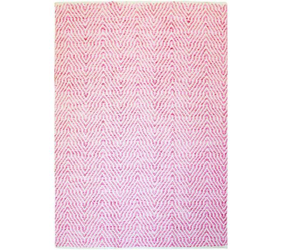 Tapis Fait Main Rose 410 Appetizer 120 X 170 Cm Rose