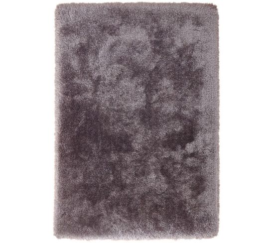 Tapis Tufté à La Main Argent Confortable 110 160 X 230 Cm Gris