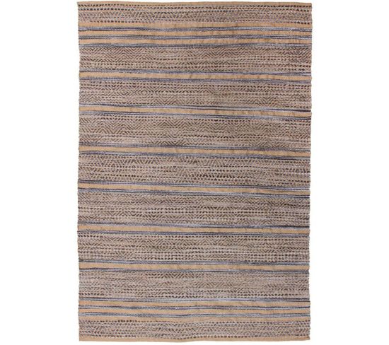 Tapis Fait Main Sienna 810 Gris 160 X 230 Cm Marron