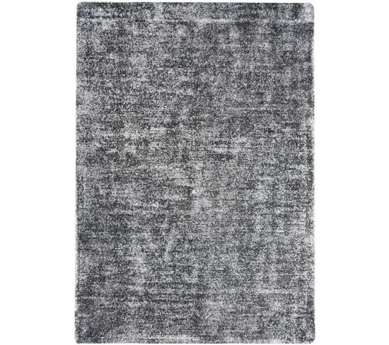 Tapis Fait Main Etna 110 Anthracite 120 X 170 Cm Gris