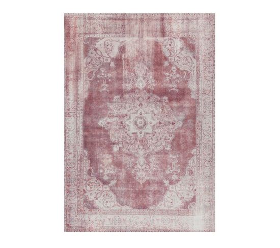 Tapis Tissé à La Main Vintage 8400 Elfenbein 140 X 200 Cm Rose