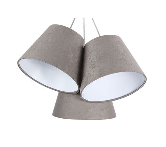 Suspension Tissu Gris 50x50x107cm