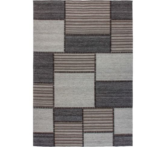 Tapis Phoenix 112 Natural Crème 160 X 230 Cm Gris