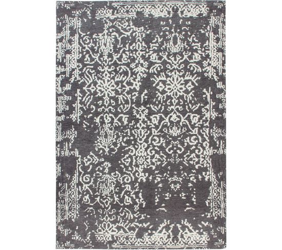 Tapis Rivière 130 Gris Anthracite 120 X 170 Cm Gris