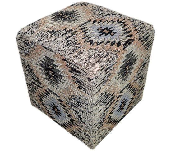 Pouf Solitaire 42 X 42 X 45 Cm Beige