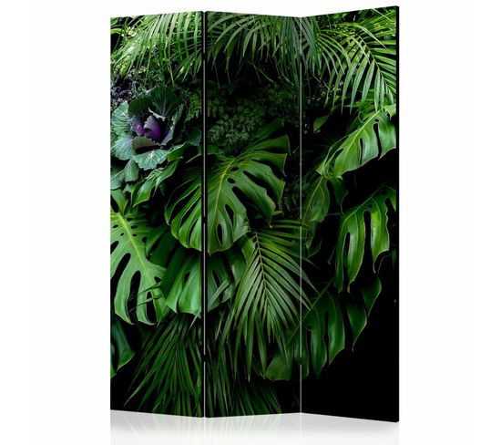 Paravent Forêt Tropicale 3 Volets 135 X 172 Cm Vert