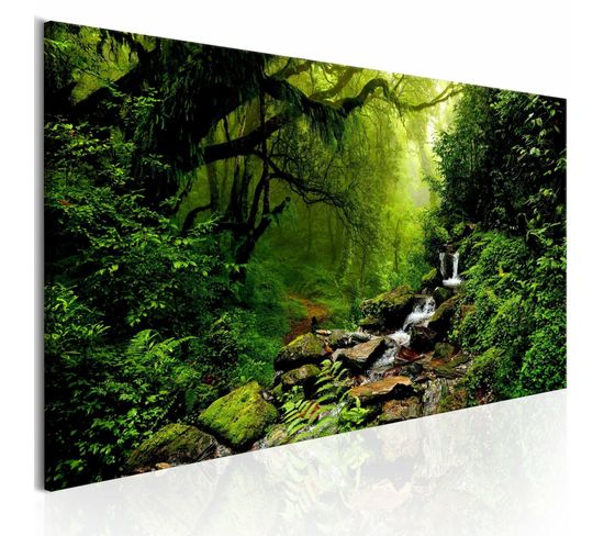 Tableau La Forêt De Conte De Fées 150 X 50 Cm Vert