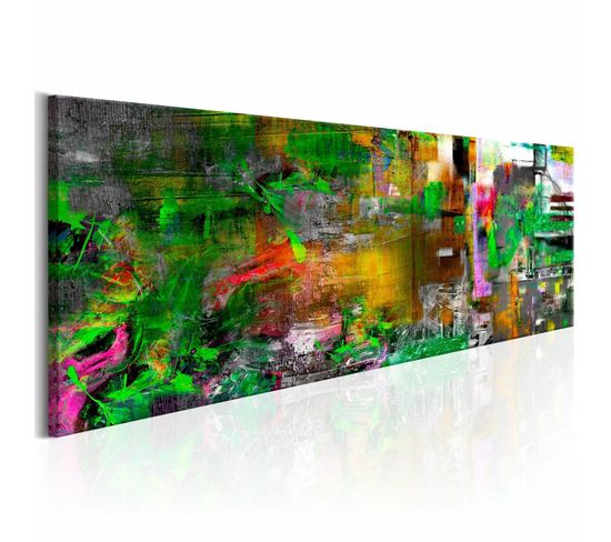 Tableau Jardin De L'artiste 150 X 50 Cm Multicolore
