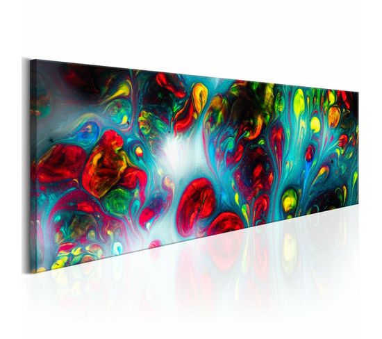 Tableau Abstra De Fundo 150 X 50 Cm Rouge