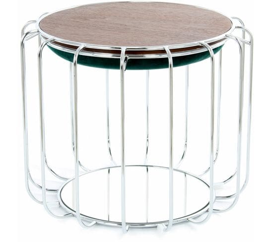 Table D’appoint Réversible Pouf Vert