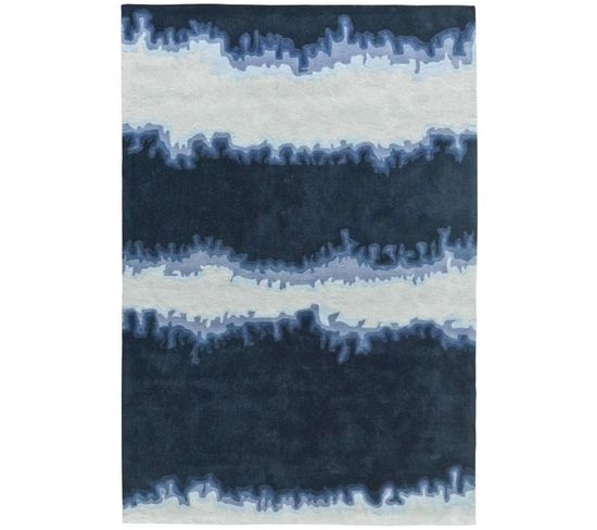 Tapis Esprit 3090 Bleu Blanc 120 X 180 Cm Bleu