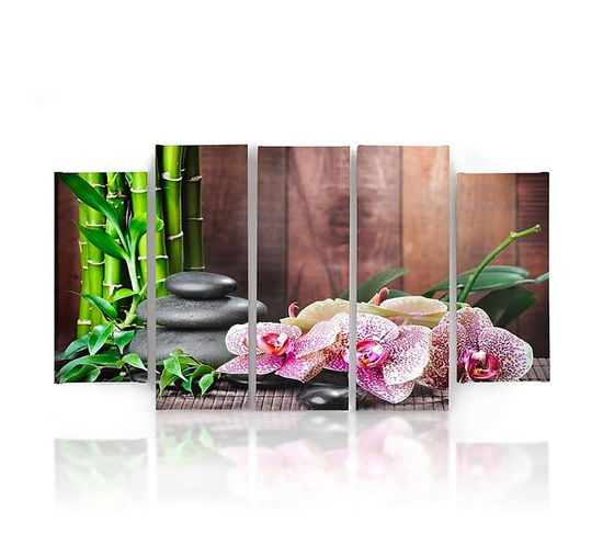 Tableau Mouchete D'orchidée 250 X 120 Cm Vert