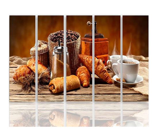 Tableau Petit-dejeuner English 100 X 70 Cm Marron