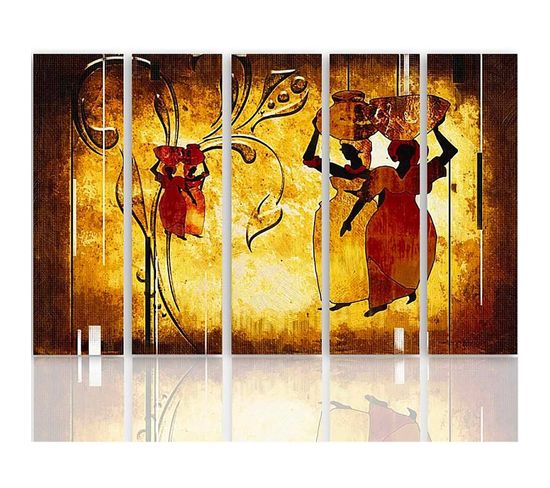 Tableau Afrique Nosiwody 150 X 100 Cm Marron