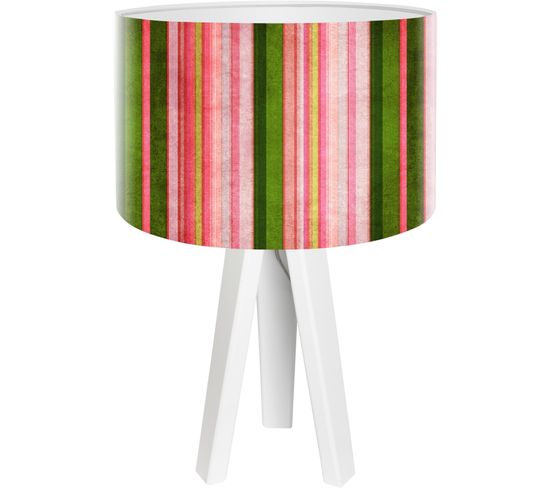 Lampe De Chevet Bois Multicolore 30x30x45cm