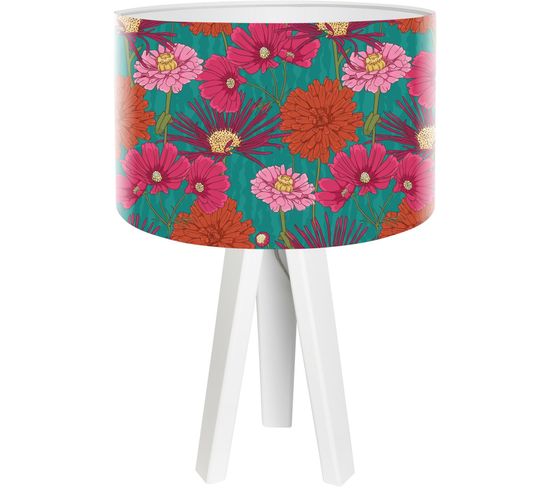 Lampe De Chevet Bois Multicolore 30x30x45cm