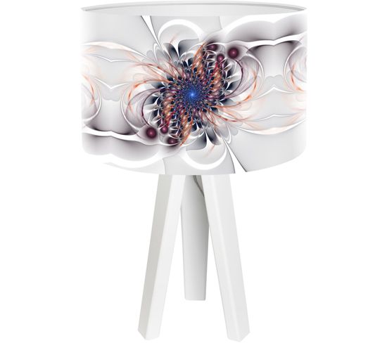 Lampe De Chevet Bois Multicolore 30x30x45cm