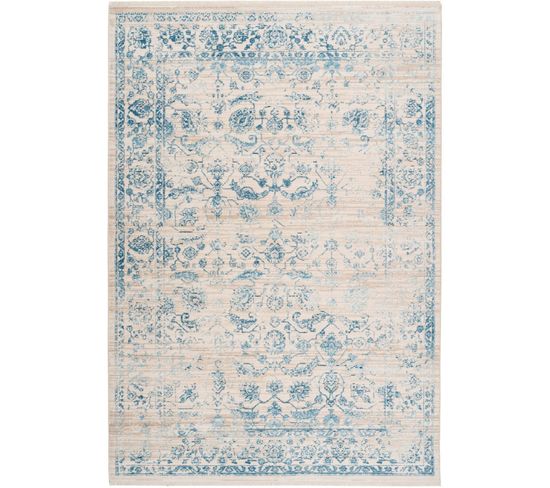 Tapis Baroque 600 80 X 150 Cm Bleu