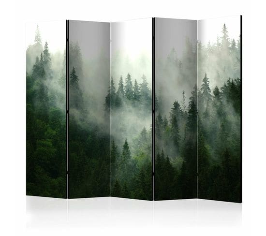 Paravent Toile Intissée Vert 225x172cm