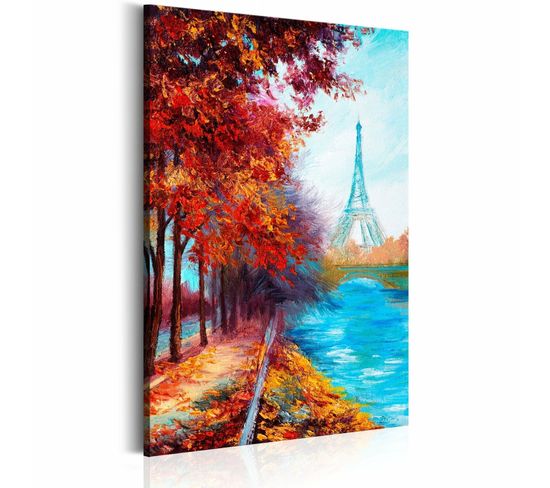 Tableau Paris D'automne 60 X 90 Cm Bleu