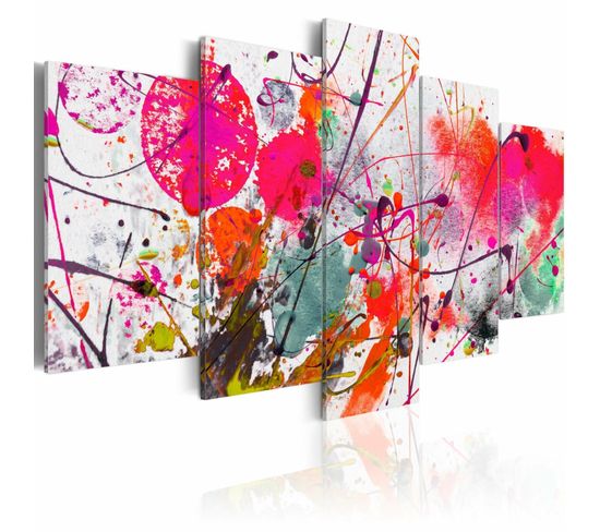 Tableau Danse De Rouge 200 X 100 Cm Multicolore