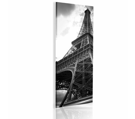 Tableau Onirique Paris Noir Et Blanc 45 X 135 Cm Noir