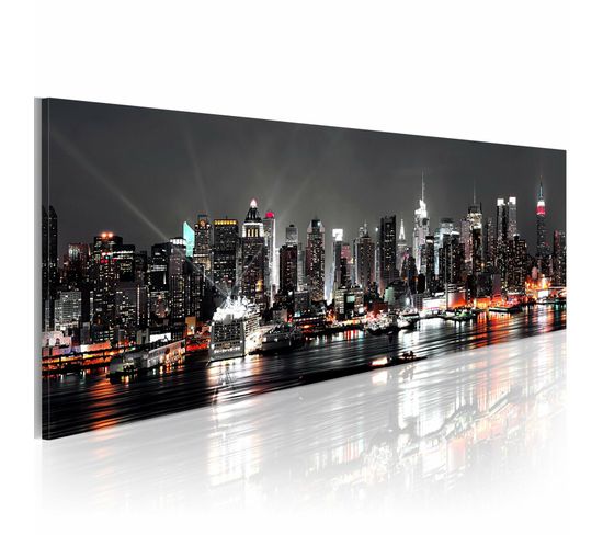 Tableau Rêve New-yorkais 135 X 45 Cm Noir