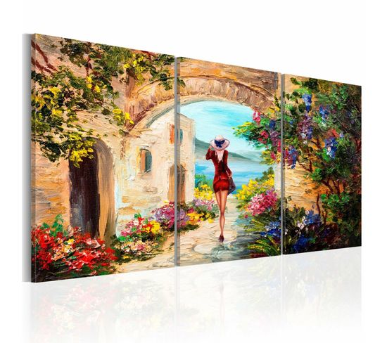 Tableau Été En Italie 120 X 60 Cm Multicolore