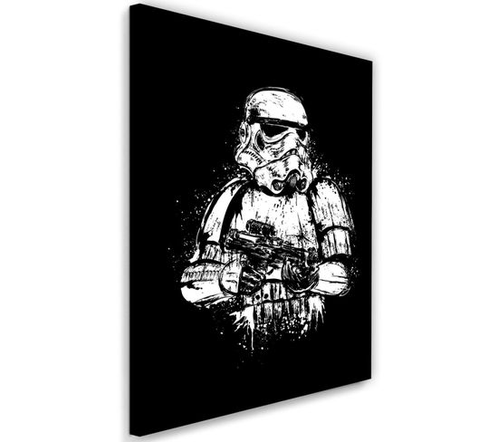 Tableau Star Wars Stormtrooper 50 X 70 Cm Noir