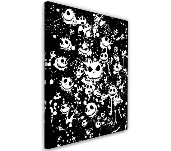 Tableau Décor D'image Abstraite 50 X 70 Cm Noir