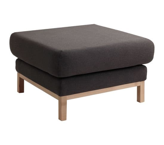 Pouf Tissu Marron H46cm