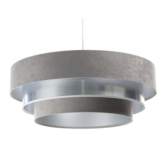 Suspension Tissu Gris 60x60x25cm