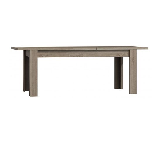 Table Extensible Pour Salle à Manger Farra. Dimensions 180cm Avec Rallonge 40cm