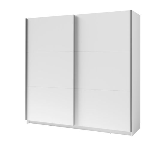 Armoire, Garde Robe Arsala Blanche 150cm Deux Portes Coulissantes