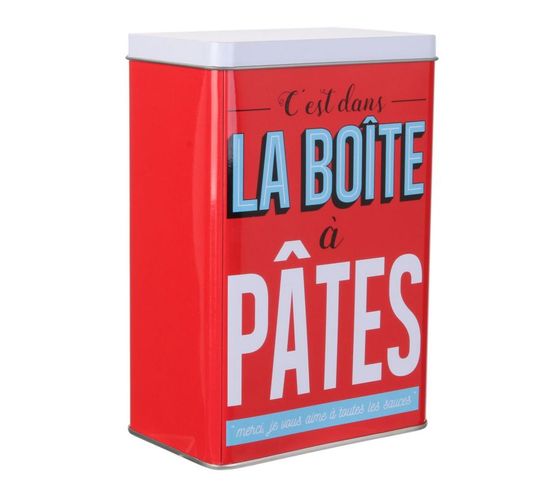 Boîte De Conservation "ma Boîte à Pâtes" 18cm Rouge