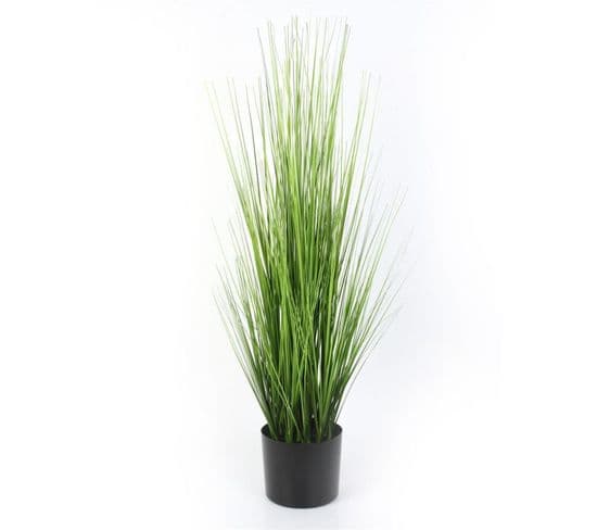 Plante Artificielle En Pot "herbe Grasse" 85cm Vert