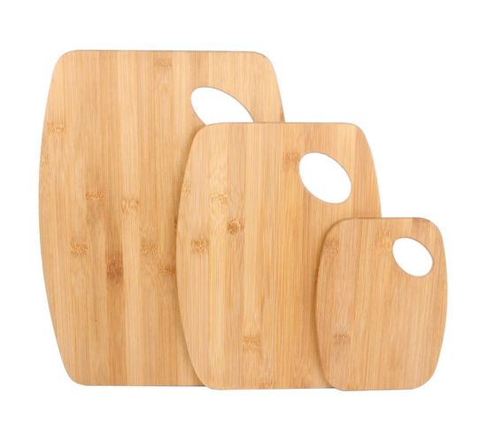 Lot De 3 Planches à Découper "solva" 38cm Naturel