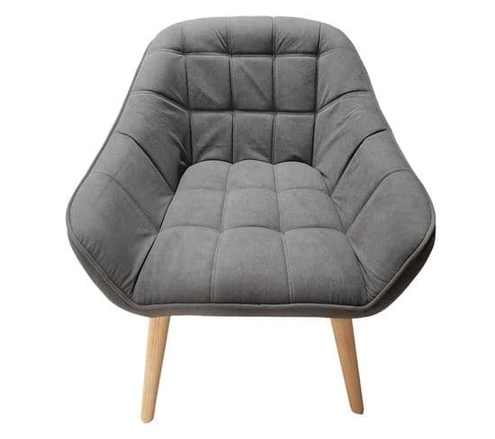 Fauteuil Design "magnus" 75cm Gris