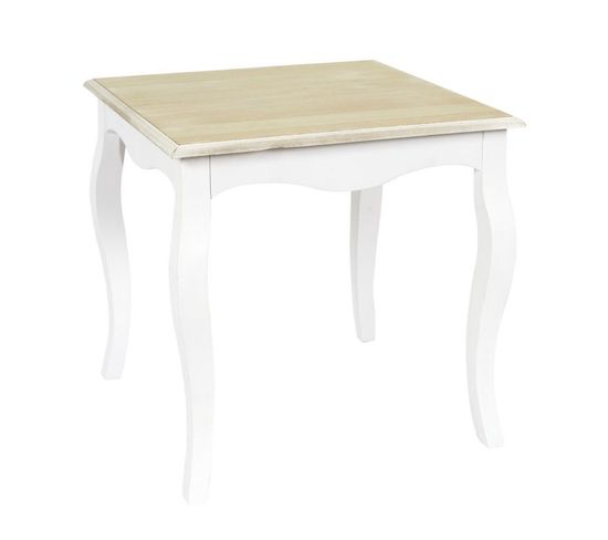 Table D'appoint En Bois "victoria" 45cm Blanc