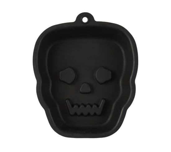 Moule En Silicone "tête De Mort" 24cm Noir