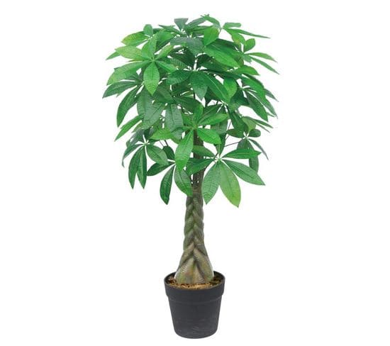 Plante Artificielle En Pot "pachira" 155cm Vert